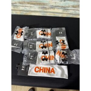 Under Armour China Tie Headband OSFA NEW HeatGear Athletic Sweatband 7 Pack